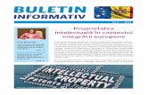 BULETIN - viitorul.orgviitorul.org/files/library/Buletin informativ 8.pdf · sign industrial, cum să protejezi o invenție sau o indicație geografică în Republica Moldova și