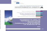DIREC - European Parliament · 2015-01-16 · Rezumat Prezentul raport analizează diferenţele dintre preţurile produselor farmaceutice în statele membre. Acesta prezintă o imagine