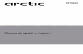 Arctic Romania - Masina de spalat automatapentru utilizare, parcurgeţi informaţiile din manualul de utilizare şi asiguraţi-vă că sistemele de electricitate, apă şi canalizare
