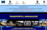 TRANSPORTUL ANIMALELOR - Acasă...1. Acte normative care reglementează transportul animalelor Dintre cele mai importante acte normative care emit prevederi în domeniul transportului