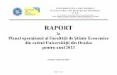 Raportul la Planul operational FSE 2013steconomiceuoradea.ro/wp/wp-content/uploads/2015/04/... · 2016-01-18 · Raport buc 1 - - Decan Februari e 2013 - 1 06.02.201 3 Realizat 100%
