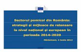 Sectorul pomicol din România: strategii și mijloace de ...soiuri locale și portaltoi adaptați • Potențial ridicat de conversie rapidă la producția • Productivitate scăzută