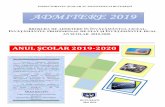 ADMITERE 2019 - Edupedu · 2019-06-04 · prevăzută de grafic, la şcolile gimnaziale pe care aceştia le-au absolvit (inclusiv pentru absolvenţii din seriile anterioare). Candidaţii