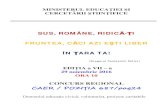 ĂCI AZI EŞTI LIBER - isj-db.ro– creaţiile literare (poezii, compuneri) ) având ca temă aspecte legate de ţara noastră: tradiţii, obiceiuri populare româneşti, evenimente