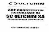 oltchim.rooltchim.ro/uploaded/2011/ActConstitutiv_actualizat07.03.2011.pdf · cu prevederile Legii nr. 31/1990, republicatä cu modificäri, a hotärat co societätii comerciale OLTCHIM