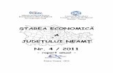 STAREA ECONOMICĂ · 2012-09-08 · STAREA ECONOMICĂ A JUDEŢULUI NEAMŢ Nr. 4 / 2011 - raport anual - Piatra Neamţ –2011 Oficiul Teritorial pentru Întreprinderi Mici şi Mijlocii