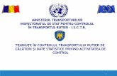 ISCTR - Statistici si Tendinte in controlul transportului de calatori - … · 2019-12-05 · 1 ministerul transporturilor inspectoratul de stat pentru controlul În transportul rutier