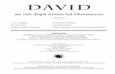 David 1 - ptr. site · Scrie pentru fiecare lecţie pe o bucată de carton adevărul central (dacă ai de la AMEC şi pachetul cu versete, cântări şi jocuri pentru această serie