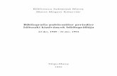 Bibliografia publicaţiilor periodice Időszaki kiadványok ...bjmures.ro/bd/B/001/24/B00124.pdfExistă şi un index de edituri şi tipografii precum şi unul cronologic. În descriere