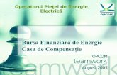 Operatorul Pieţei de Energie Electrică · Lichiditatea este considerată ca fiind maximă atunci când numărul de tipuri de contracte este limitat prin standardizarea acestora.