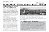 Coloniţa în prag de sărbătoarecolonita.eu/wp-content/uploads/ziar/Colonita_1.pdfSursa ta de informare e acum Informaţii proaspete şi interesante despre satul tău. Ştiri, repor