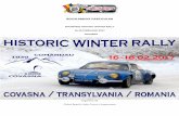 ROUMANIE HISTORIC WINTER RALLY 16-18 FEBRUARIE 2017 … · 1 organizarea 2 asigurari 3 concurentii Și piloti 4 autovehicule si echipamente 5 publicitate 6 site-uri Și infrastructurii