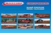 GAMĂ PRODUSE ÜRÜN YELPAZESİ - Maschio Gaspardo · 2013-02-08 · makineleri, çayır biçme makineleri ve pasif p toprak işleme makineleridir. 45 yılı aşkın faaliyet süresince