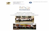 CENTENARUL MARII UNIRI - Liceul "Simion Stolniculiceulsimionstolnicu.ro/wp-content/uploads/2018/12/PROIECT-EDUCATIONAL-centenarul...educaţia patriotică, în special, constituie o