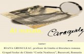 No Slide Title · Destinul lui Caragiale ilustreazăexemplar cazul scriitorului aflat într-o neîncetatăhărţuire cu contemporanii. Dacănu a reuşit să-i învingă, a ştiut