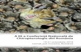 A III-a Conferință Națională de Chiropterologie din România · 283 m de plase ornitologice a căror poziție și configurație au fost păstrate în mod standard în cei cinci
