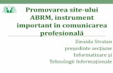 Promovarea site-ului ABRM, instrument important în comunicarealibrary.utm.md/Editat/BIBLIOTECA/Prezentari/Promovare_site_ABRM.pdf · •oferă informații despre asociație și domeniul