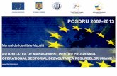 MANUAL ID VIZUALA POSDRU V03.2014 - fonduri-ue.roold.fonduri-ue.ro/posdru/images/doc2014/manual.2014.pdf · A - Sigla Uniunii Europene Sigla Uniunii Europene este un steag albastru