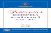ECONOMICĂ ROMÂNE SCĂAince.ro/Publicatii/Publicistica economica romaneasca.pdf · 6 economică, Lupta economică, Analele industriei şi comerţului, Correspondance économique