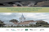 Conservarea speciilor de lilieci în adăposturi antropice · „Conservarea pe termen lung a coloniilor de lilieci din mediul antropic prin implicarea comunităţilor locale” Proiect