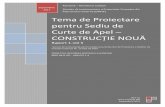 Tema de Proiectare pentru Sediu de Curte de Apel – … proiectare/Raport... · 2017-09-26 · Glosar termeni: Aria construită (A c) = aria secţiunii orizontale a clădirii, la