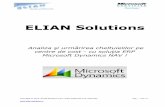 Elian Solutions - ERP Microsoft Dynamics NAV - Analiza ... · vă poate ajuta în analiza şi urmărirea cheltuielilor - pe centre de cost. În cadrul acestui document se vor prezenta
