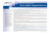 APEX Team International Noutăți legislative...venit către ONG-uri se face prin noua declarație unică Persoanele ﬁzice ce au depus pentru anul 2018 formularele 220 „Declarație