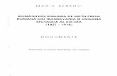 Românii din Ungaria de azi în presa română din ...bjmures.ro/bd/B/001/39/B00139.pdf · cu posturi importanteîn ierarhia bisericească românească a vremii. Presa rămîne principala