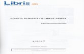 REVrsrA RoMAUA pr DREPT - Libris.ro · impreviziunii in dreptul roman. ... de drept comun a impreviziuniil, pentru contractele de credit incheiate pAni la data de l- octombrie 2011,
