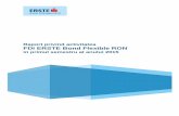 Raport semestrial 2015 ERSTE Bond Flexible RON · Piata fondurilor de investitii din Romania se afla in plin proces de maturizare: reclasificarea fondurilor conform standardului european