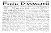 Anul LII Caransebeş, 5 Noemvrie 1937 Nr. 49 Foaia Diecezanagură bucurie, bucuria împlinirii visului de veacuri. Aniversăm astăzi 19 ani dela realizarea faptei istorice, a descătuşării