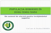 PopulaŢia României în 2030/2060/2080...Ierarhia ţărilor în UE, după numărul de locuitori primele 7 ţări în prezent Germania, Franţa, Regatul Unit, Italia, Spania, Polonia