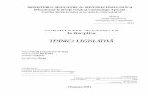 MINISTERUL EDUCAŢIEI AL REPUBLICII MOLDOVA · 2017-03-15 · 1. Introducere în tehnica legislativă 4 2 4 2. Legislaţia: noţiune, structură şi exigenţe 6 2 2 1 3. Legiferarea.