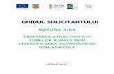 MASURA 3/6A - GAL CRIVATUL DE SUD ESTgalcrivatuldesud-est.ro/wp-content/uploads/2017/04/...transversale și a complementarității cu alte măsuri din SL Obiectiv de dezvoltare rurală