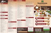 FLYER 26 februarie - Restaurant Karamna · PDF file 2018-10-09 · carne de pui taiata bucatele, cu ceapa si sos de rodii / 125 gr Ras Asfour pui chiftelute de naut cu ceapa si usturoi