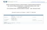 METODOLOGIA PRIVIND ORGANIZAREAsport.uvt.ro/.../2014/07/metodologie-finalizare-disertatie-2017-2018.pdf · de e-lerning. Procentul de similaritate, aprobat de către Consiliul FEFS,