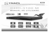 Synaps CHD 3100M RO decodor Synaps CHD-3100M.pdfATENTIE: Aparatul trebuie conectat la o sursa de tensiune de tipul celei descrise in instructiunile de operare sau ca cea marcata pe