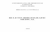 BULETIN BIBLIOGRAFIC MEDICALuniversitatea de medicinĂ Şi farmacie tÂrgu-mureŞ biblioteca centralĂ buletin bibliografic medical 2010