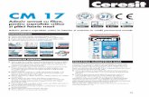 CM 17 - Proidea · CARACTERISTICI X Pentru rezultate rapide: circulabil dupã 12 ore X Aderență și flexibilitate îmbunătățitã, pentru plãci mari X Pentru aplicații la interior