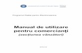 Manual de utilizare pentru comercianți - AFM utilizare - comercianti - vanzatori.pdfProgramul Rabla pentru Electrocasnice Manual de utilizare pentru comercianți (secțiunea vânzători)