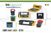 Catalog - Chauvin Arnoux Metrix · Sirenă Bip discontinuu pentru detectarea tensiunii/Bip continuu pentru continuitate Norme şi siguranţă electrică IEC 61010 600V CAT IV Gradul
