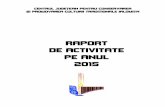 RRRRAPORTAPORTAPORT DE ACTIVITATEDE ACTIVITATE …traditieialomita.ro/wp-content/uploads/2009/04/Raport_2015.pdf-experienţa în managementul cultural (formarea unui colectiv de specialişti