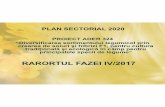 RARORTUL FAZEI IV/2017 · 2018-02-22 · PLAN SECTORIAL 2020 PROIECT ADER 324 “Diversificarea sortimentului legumicol prin crearea de soiuri şi hibrizi F1, pentru cultura tradițională