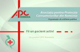 Asociația pentru Protecția Consumatorilor din România · • pliante si afise pentru fiecare drept in parte (13 drepturi + un pliant general) distribuite prin farmacii, case de