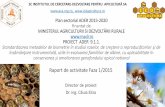 SC INSTITUTUL DE CERCETARE-DEZVOLTARE PENTRU … faza-1.pdf · de albine comparativ cu familii starter si crescatoare de matci. •Evaluarea nivelului proteic al polenurilor recoltate