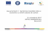 31 octombrie 2017 HOTEL RADDISON BLU Bucuresti...O cerere de finantare : •poate include un singur sistem de iluminat public •Solicitantul și obiectivul de investitie, ulterior