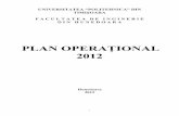 PLAN OPERAŢIONAL 2012 - Facultatea de Inginerie …3 PLAN OPERAŢIONAL 2012 1. INTRODUCERE Prezentul planul operaţional al Facultăţii de Inginerie din Hunedoara pentru anul 2012
