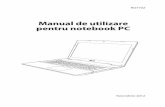Manual de utilizare pentru notebook PCdlcdnet.asus.com/pub/ASUS/nb/P45VA/RO_eManual_P45VA_VJ...Manual de utilizare pentru notebook PC 7 Precauţii referitoare la siguranţă Următoarele