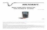124602 Multimetru digital Voltcraft VC850 · - Măsurarea curentului continuu şi alternativ până la 10 A ... Clasa de protecție 2 (izolație dublă sau amplificată) Categoria