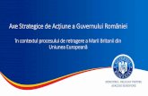 Axe Strategice de Acțiune a Guvernului României...Etapa 2: Definirea viitoarei relații dintre UE și Marea ritanie •demarează în cazul unui vot favorabil la onsiliul din octombrie